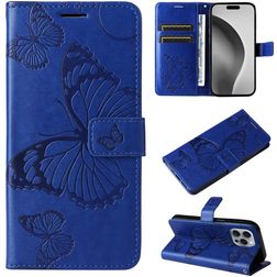 Mobigear Butterfly iPhone 16 Pro Max Wallet case - Blue