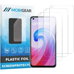 Mobigear OPPO A96 Skærmbeskytter Folie - Case Friendly (3-pak)
