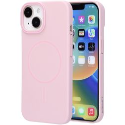 Mobiparts Slim Line iPhone 15 MagSafe Hardcase Etui plecki - Blush Pink