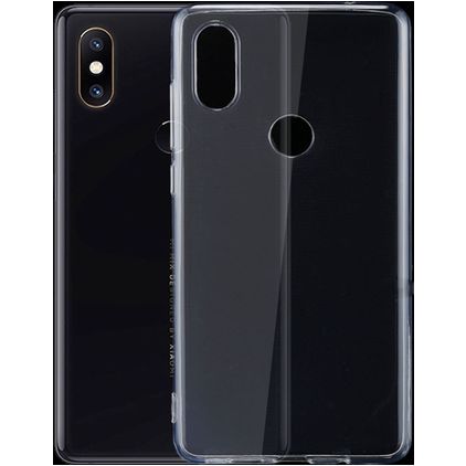 Mobigear Ultra Thin Läpinäkyvä Xiaomi Mi Mix 2s Joustava TPU Erittäin ohut Suojakuori - Läpinäkyvä
