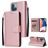 Mobigear Wallet iPhone 14 Plus Wallet case - Rose Gold