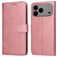 Mobigear Wallet iPhone 17 Pro Max Funda tipo libro Cartera - Oro rosa