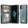 CaseMe 008 iPhone X Funda tipo libro 2 en 1 con carcasa extraíble Cartera - Azul