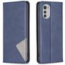 Mobigear Rhombus Slim Motorola Moto E32s Pungetui - Blå