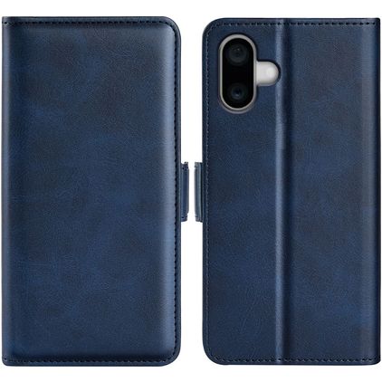Mobigear Slim Magnet iPhone 16 Pungetui med Seddelrum - Mørkeblå