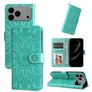 Mobigear Sunflower iPhone 18 Pro Max Funda tipo libro Cartera - Verde