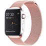 Mobigear Loop Maglia milanese Apple Watch Cinturino Chiusura magnetica - 49/46/45/44 mm - Rosa