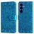 Mobigear Sunflower Samsung Galaxy S26 Plus Funda tipo libro Cartera - Azul