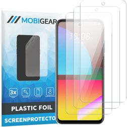 Mobigear HTC Desire 21 Pro Película de ecrã em plástico - Compatível com capas (Pack de 3)