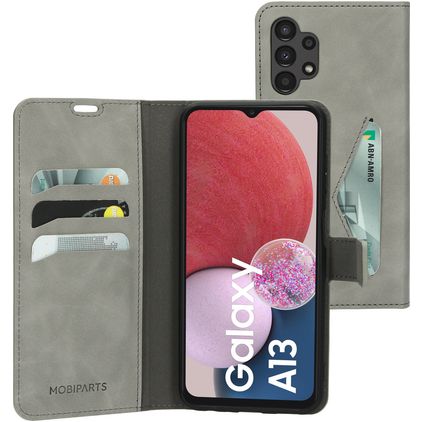 Mobiparts Classic Wallet Samsung Galaxy A13 4G Wallet case - Granite Grey