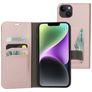 Mobiparts Classic Wallet iPhone 14 Plus Cover a libro portafoglio - Rosa