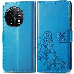 Mobigear Clover OnePlus 11 Lompakkokotelo + Setelitasku - Sininen