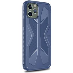 Mobigear Armor iPhone 12 Pro Max TPU flessibile Back cover Antiurto - Blu