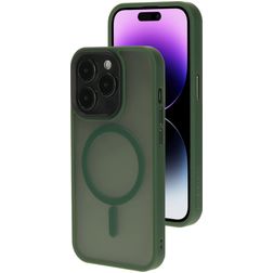 Mobiparts Hardcover iPhone 14 Pro MagSafe Kova Suojakuori - Satin Green