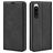 Mobigear Retro Slim Sony Xperia 5 IV Cover a libro portafoglio - Nero