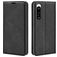 Mobigear Retro Slim Sony Xperia 5 IV Cover a libro portafoglio - Nero