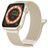 Mobigear Luxury Loop Bracelete Milanesa Fecho magnético para Apple Watch - 49/46/45/44 mm - Luz das estrelas
