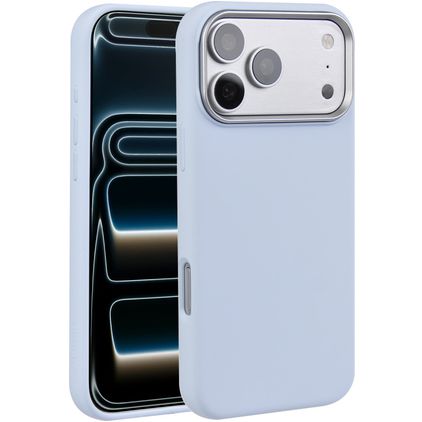 Valenta Silk iPhone 17 Pro Silikon MagSafe Zadní kryt odolný proti nárazům - Modrá