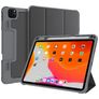 Mutural Tri-Fold Tough iPad Pro 11 pulgadas (2022) Funda tipo libro + Portalápices - Negro