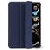 Decoded Textured Slim iPad Pro 11 polegadas (2024) Silicone flexível Capa livro - Navy Peony