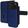 Mobiparts iPhone 17 Pro Max Cover Ægte læder Aftageligt 2-i-1-pungetui med Seddelrum - Blå