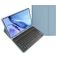 Mobigear Keys iPad Mini 6 (2021) QWERTY Bluetooth Keyboard Wallet case + Stylus Holder - Blue