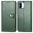 Mobigear Snap Button Xiaomi Redmi A1 4G Cover a libro portafoglio - Verde