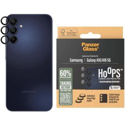 PanzerGlass Hoops Samsung Galaxy A16 Cristal templado Protector de lente de cámara - Compatible con fundas - Negro