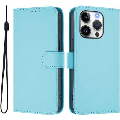 Mobigear Urban Wallet iPhone 16 Pro Pungetui med Seddelrum - Blå