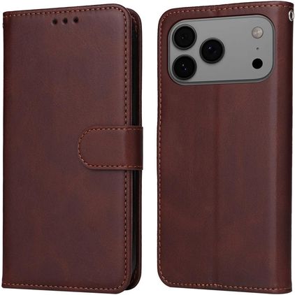 Mobigear Wallet iPhone 17 Pro Max Funda tipo libro Cartera - Marrón