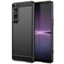 Mobigear Brushed Slim Sony Xperia 1 V Flexibel TPU Skal - Svart
