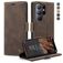 CaseMe 013 Samsung Galaxy S26 Ultra Capa livro Carteira - Coffee