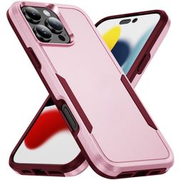 Mobigear Heavy Armor iPhone 16 Pro Max Hard Case Back cover Shockproof - Pink