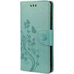 Mobigear Flowers Samsung Galaxy A53 Etui z klapką typu portfel - Turkusowy