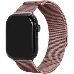 Mobilize RVS Milanesisk loop Apple Watch Armband Magnetlås - 49/46/45/44 mm - Rosa