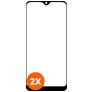 Mobigear Premium Samsung Galaxy A01 Glas Skærmbeskytter - Case Friendly - Sort (2-pak)