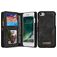 CaseMe 008 iPhone 7 2-in-1-lompakkokotelo irrotettavalla kuorella + Setelitasku - Musta