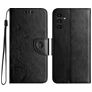 Mobigear Flowers Samsung Galaxy A36 Pungetui med Seddelrum - Sort