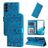 Mobigear Sunflower Samsung Galaxy S23 Wallet case - Blue