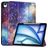 Mobigear Tri-Fold iPad Air 13 polegadas (2024) Capa livro + Suporte para caneta stylus - Milky Way Nebula