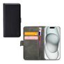 Mobilize Classic Gelly Wallet iPhone 15 Capa livro Carteira - Preto