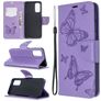 Mobigear Butterfly Samsung Galaxy S20 Knížkové pouzdro Peněženka - Fialová