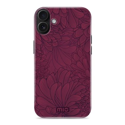 MIO iPhone 16 MagSafe Hardcase Back cover - Berry Blooms