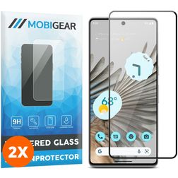 Mobigear Premium Google Pixel 8 Vidro temperado Película de ecrã - Compatível com capas - Preto (Pack de 2)