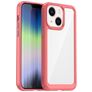 Mobigear Crystal iPhone 14 Plus Hardcase Back cover - Trasparente / Rosso