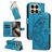 Mobigear Butterfly Xiaomi 15T Pro Lompakkokotelo + Setelitasku - Sininen