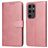 Mobigear Wallet Samsung Galaxy S24 Ultra Capa livro Carteira - Rosa dourado