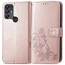 Mobigear Clover TCL 30 SE Funda tipo libro Cartera - Oro rosa