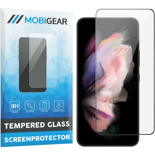 Mobigear Premium Samsung Galaxy S23 Tempered Glass Screen Protector - Case Friendly - Black