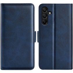 Mobigear Slim Magnet Samsung Galaxy M15 Pungetui med Seddelrum - Mørkeblå